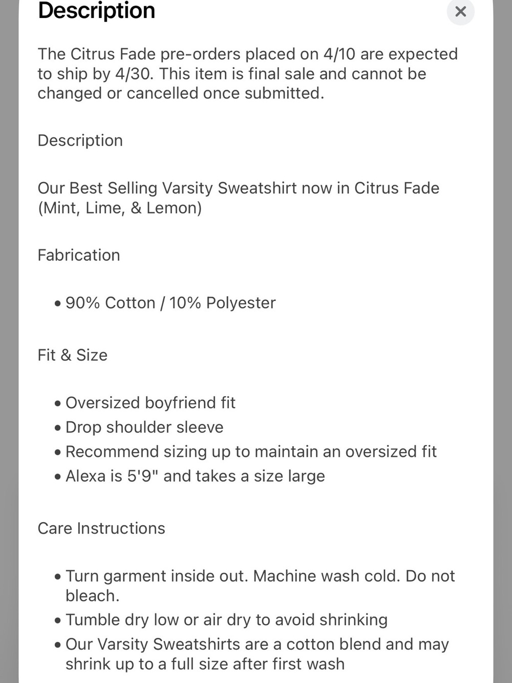 The Bar- citrus fade sweater XXL - Picture 4 of 4